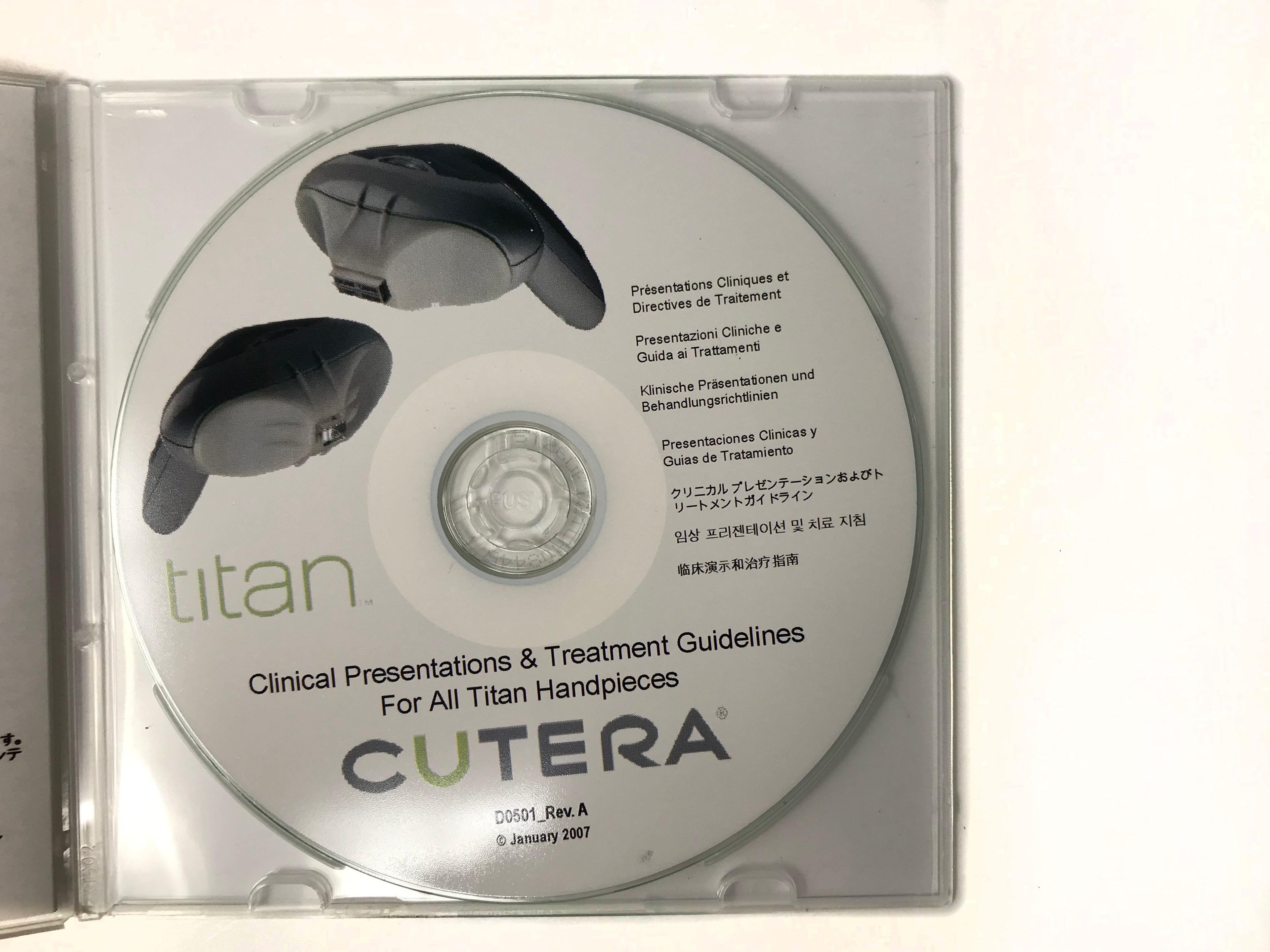 Cutera Lasers Titan Hand Piece Clinical Presentations Treatment Guidelines DVD