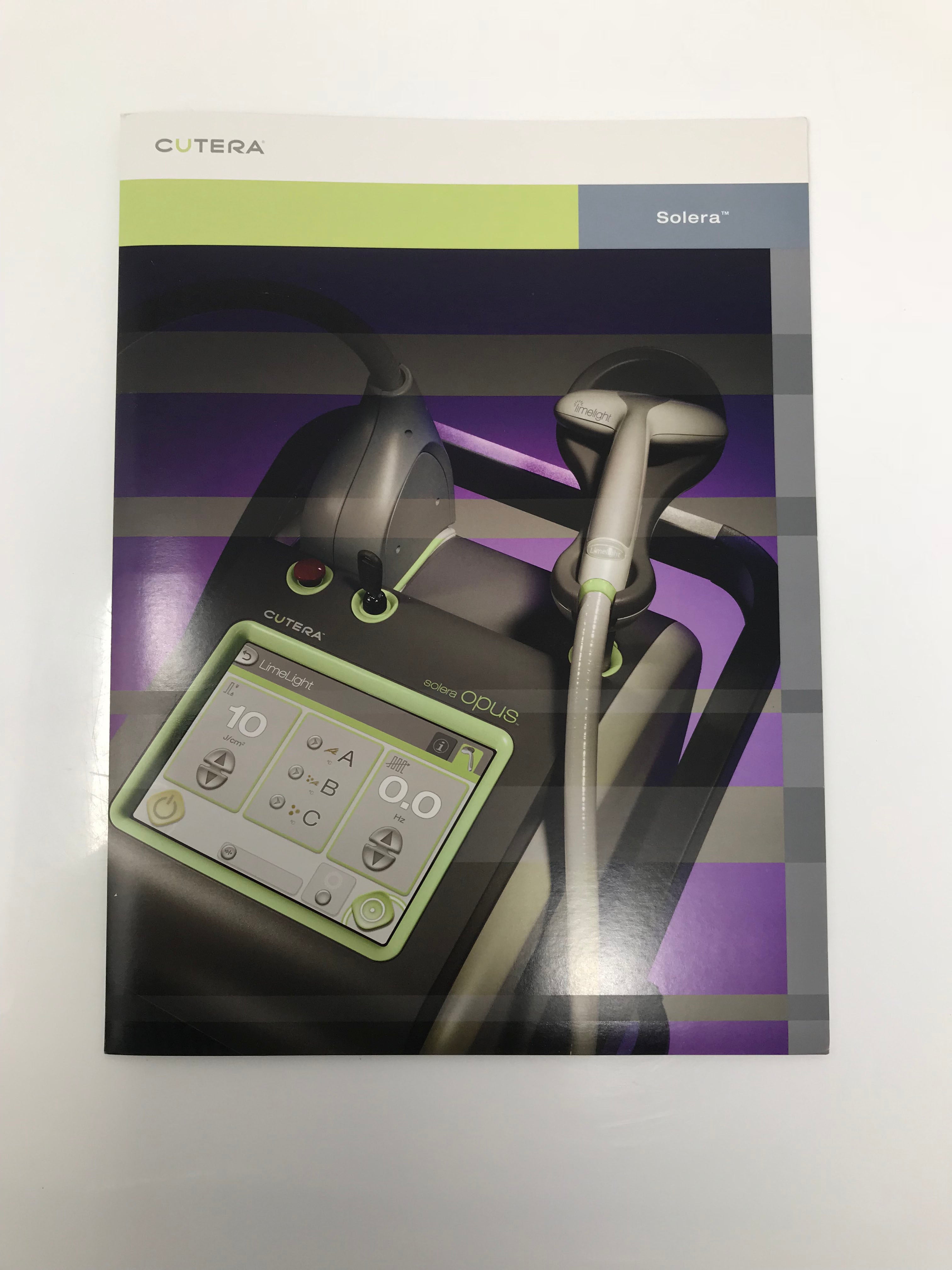 CUTERA Solera Opus Titan Aesthetic Sales Marketing Laser Platform Info Booklet