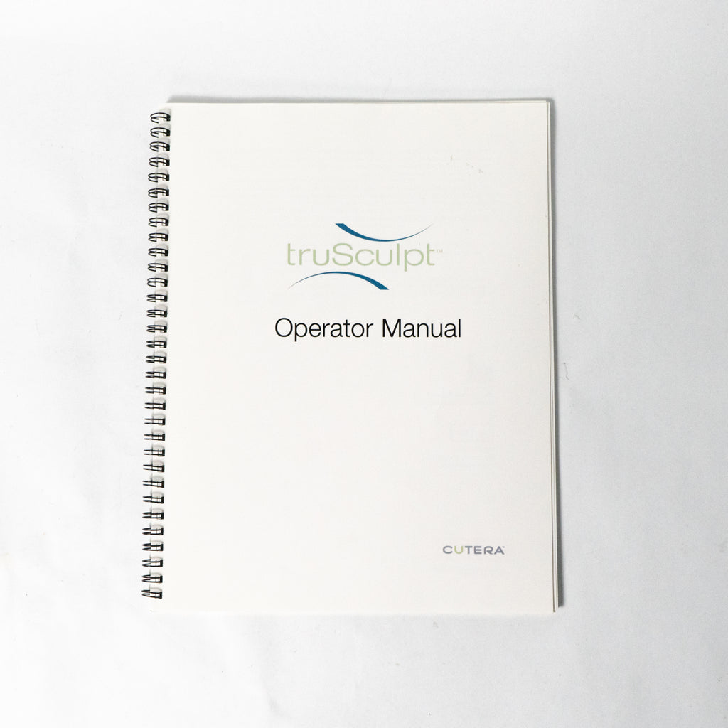 Cutera TRUSCULPT OPERATOR MANUAL D0800, Rev C (11/12) Tru Sculpt