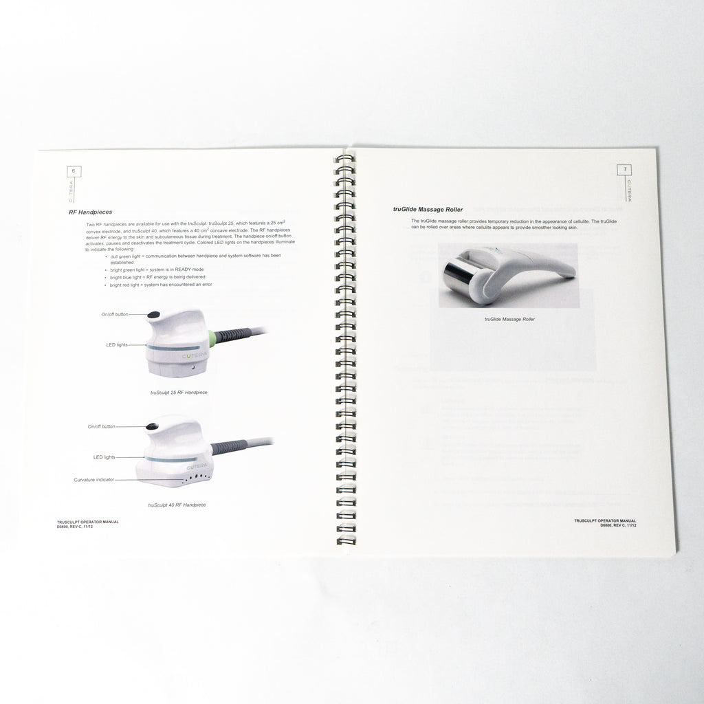 Cutera TRUSCULPT OPERATOR MANUAL D0800, Rev C (11/12) Tru Sculpt