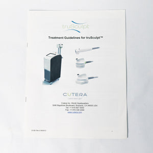 Cutera TruSculpt Treatment Guidelines Manual D1391 Rev. G Overview Booklet