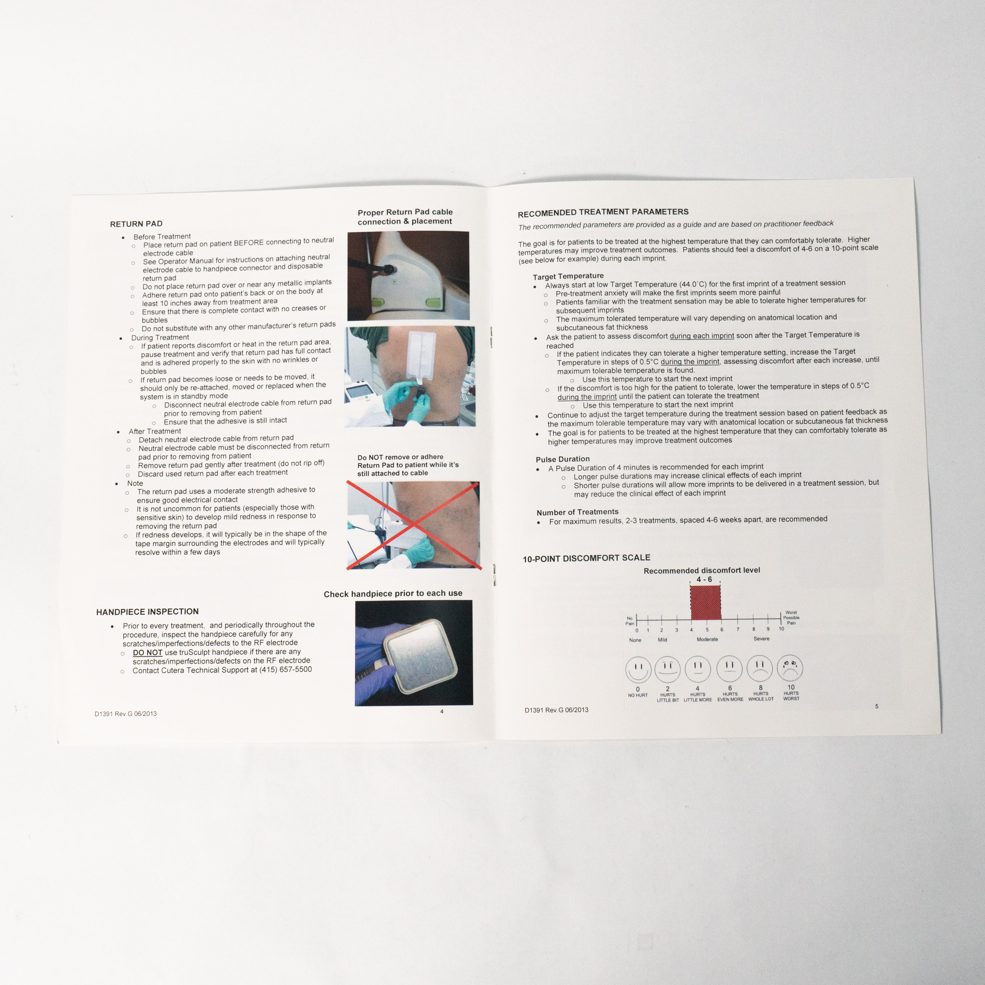 Cutera TruSculpt Treatment Guidelines Manual D1391 Rev. G Overview Booklet