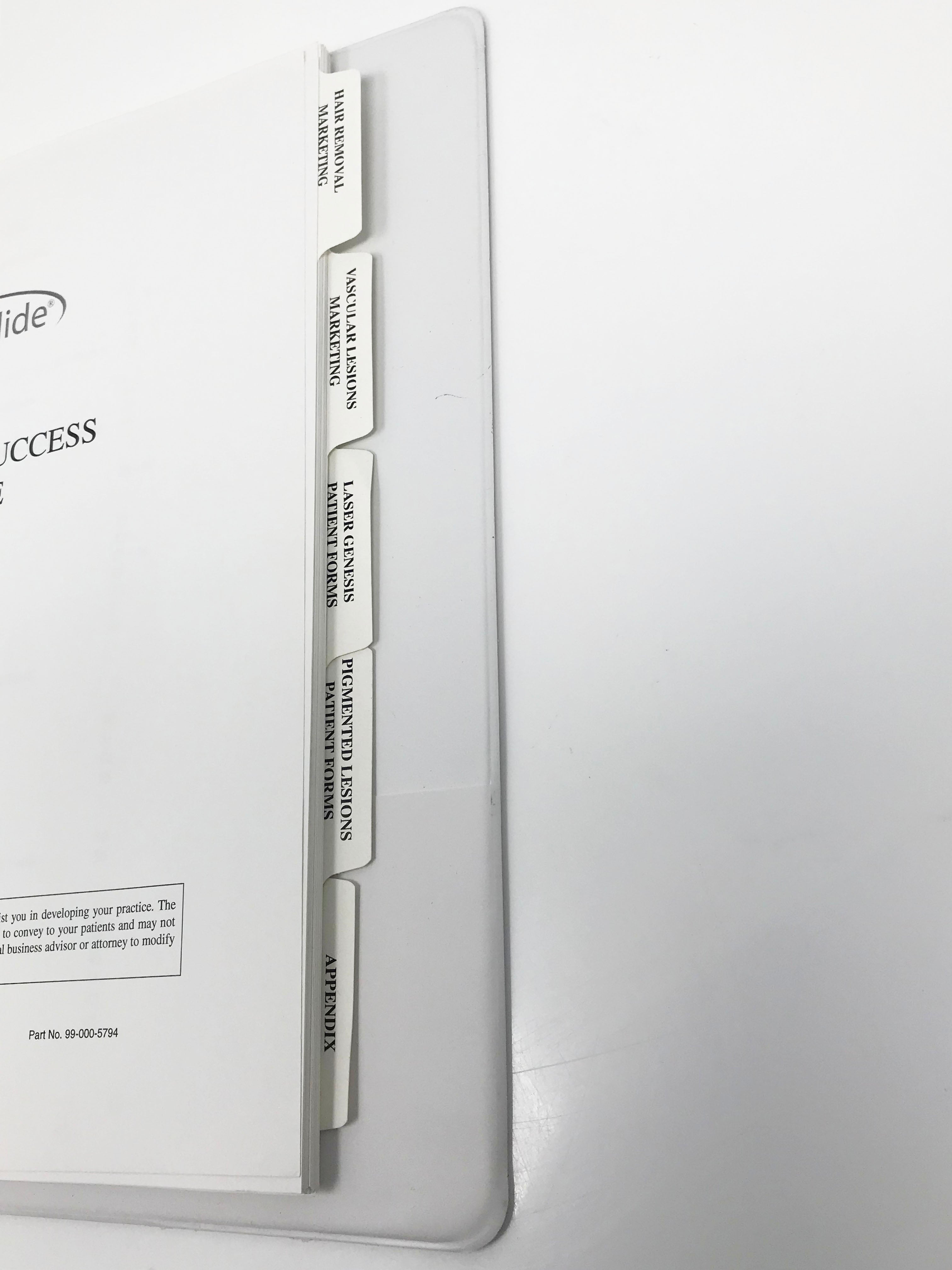 2004 Cutera XEO CoolGlide Solera Practice Success Manual Guide 99-000-5794