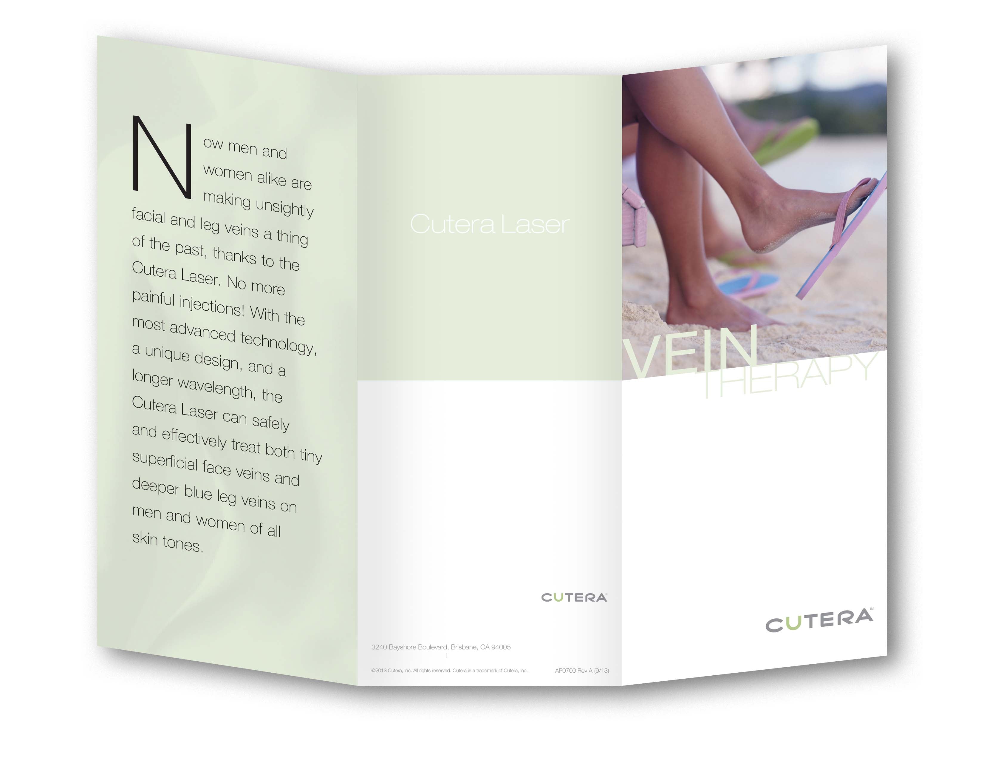 Cutera XEO Laser Vascular Vein Removal Telangiectasia Patient Brochures 25 Pack