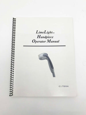 Cutera XEO LimeLight IPL Photorejuvenation Lesions Handpiece Operators Manual