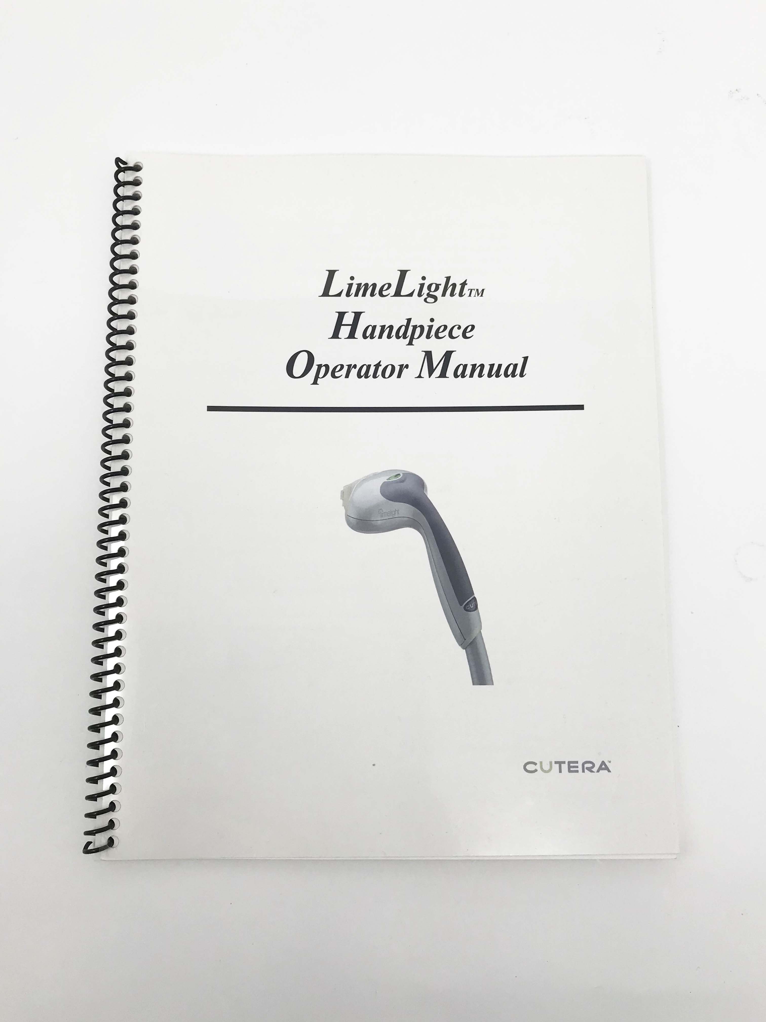 Cutera XEO LimeLight IPL Photorejuvenation Lesions Handpiece Operators Manual