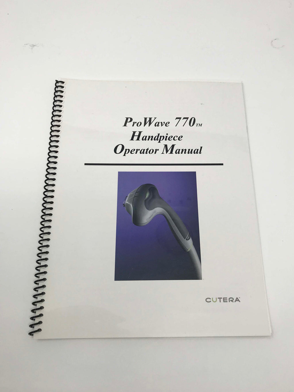 Cutera XEO ProWave 770 IPL Hair Removal Handpiece Operators Manual Pro Wave HP