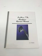Cutera XEO ProWave 770 IPL Hair Removal Handpiece Operators Manual Pro Wave HP
