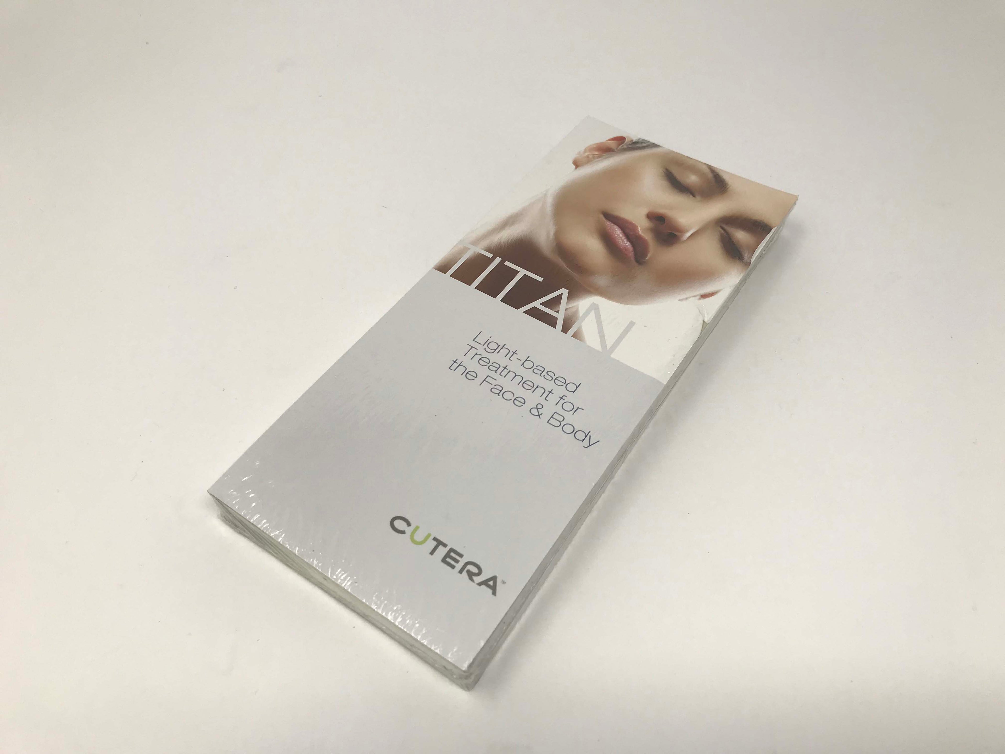 Cutera XEO Titan IPL Skin Tightening Wrinkle Reduction Patient Brochures 25 Pack