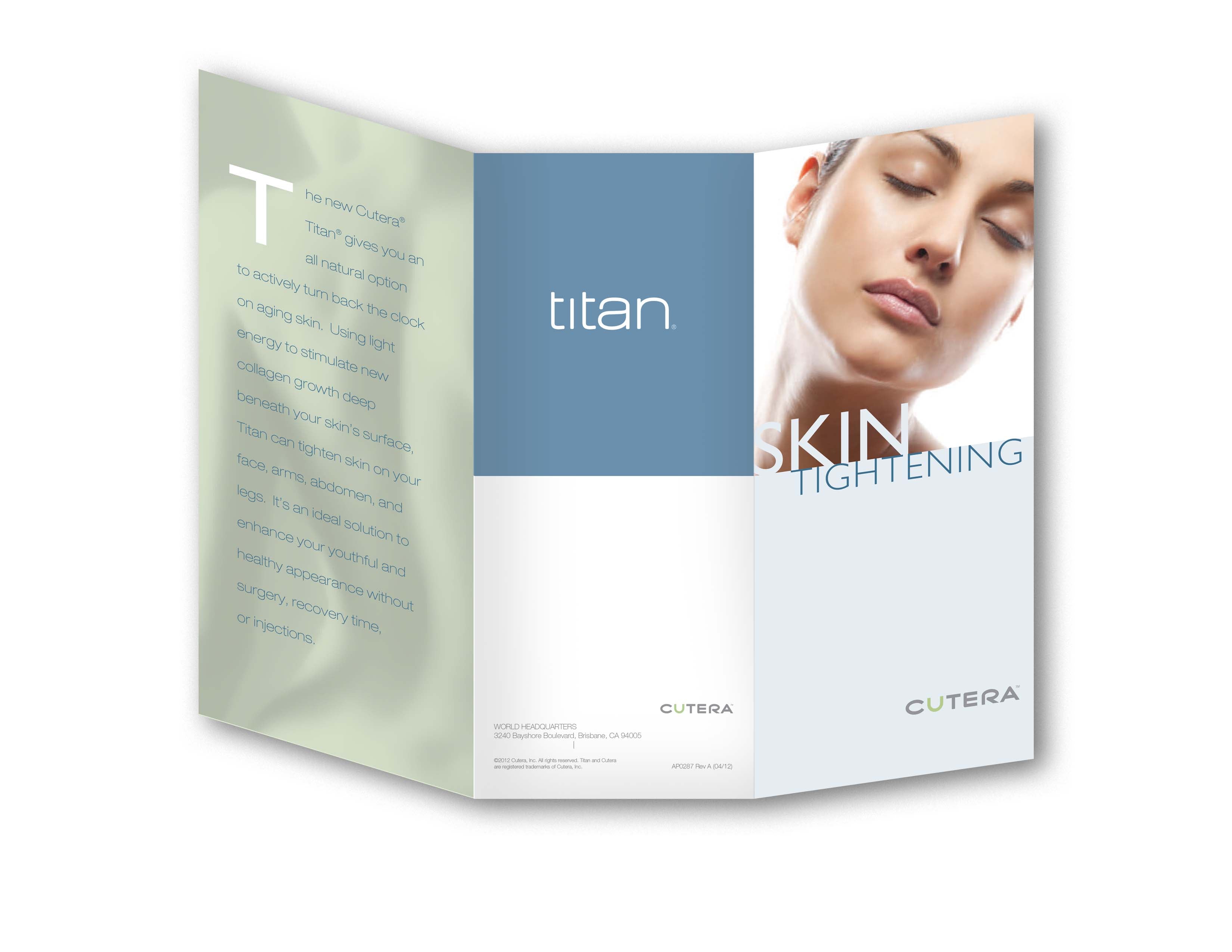 Cutera XEO Titan IPL Skin Tightening Wrinkle Reduction Patient Brochures 25 Pack