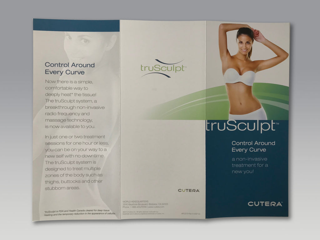 Cutera truSculpt RF Body Contouring True Sculpt Treatment Patient Brochure 25 Lot