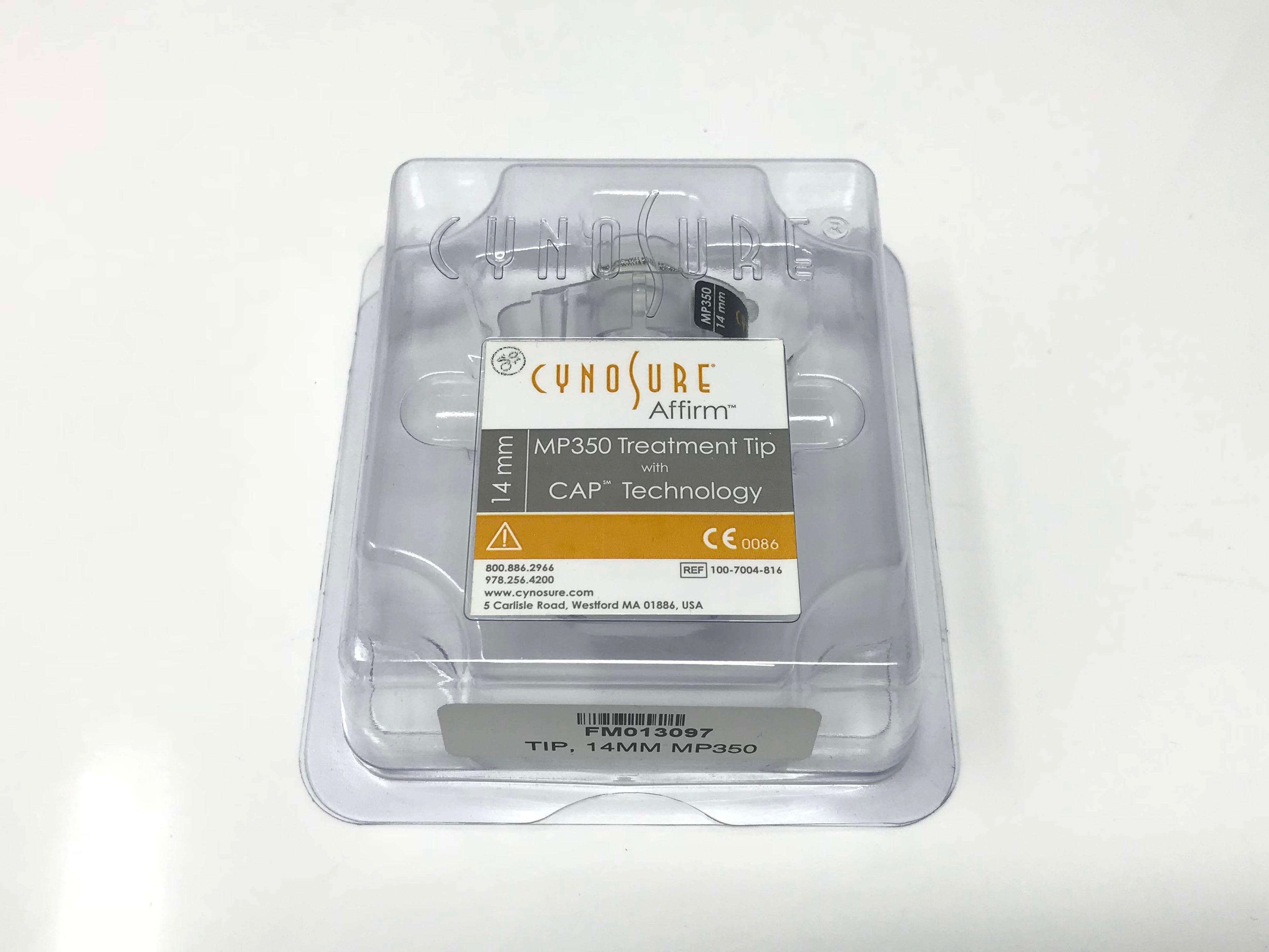 CynoSure Affirm Laser CAP MP350 Fractional Lens Treatment Tip 14 mm 100-7004-816