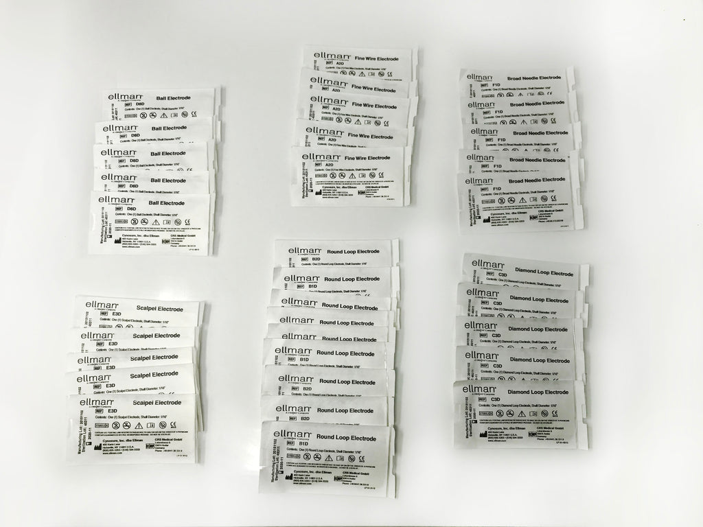 CynoSure Ellman Pelleve RF DSEP40 1/16" Shaft Assorted Electrodes B1D 34 Count