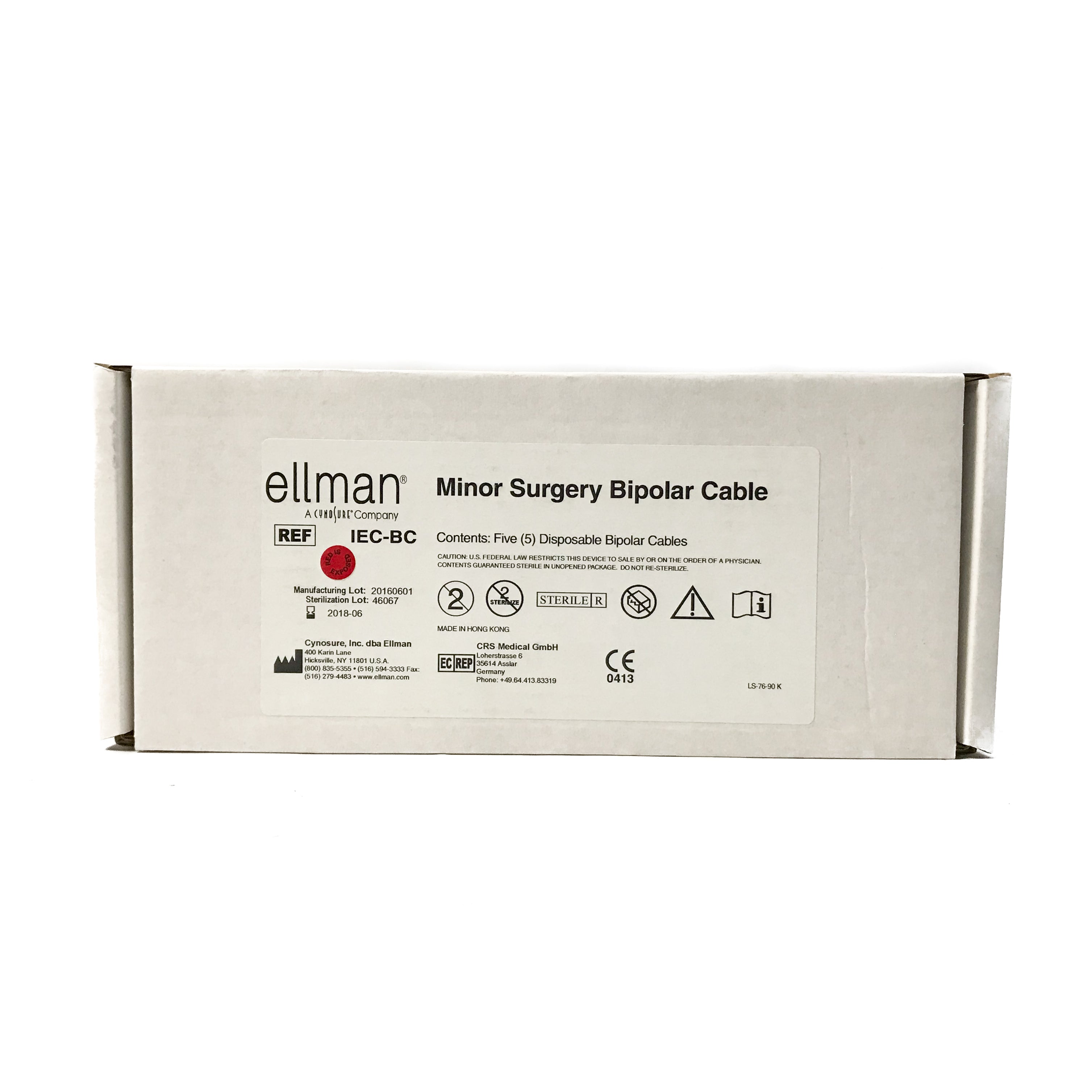 CynoSure RF Electrosurgery Bipolar Cable ELLMAN IEC-BC Return Cables New 30Ct