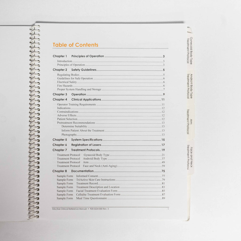 Cynosure 2004 TriActive CLINICAL REFERENCE MANUAL - 920-0224-000 Rev. 5 (94 pg)