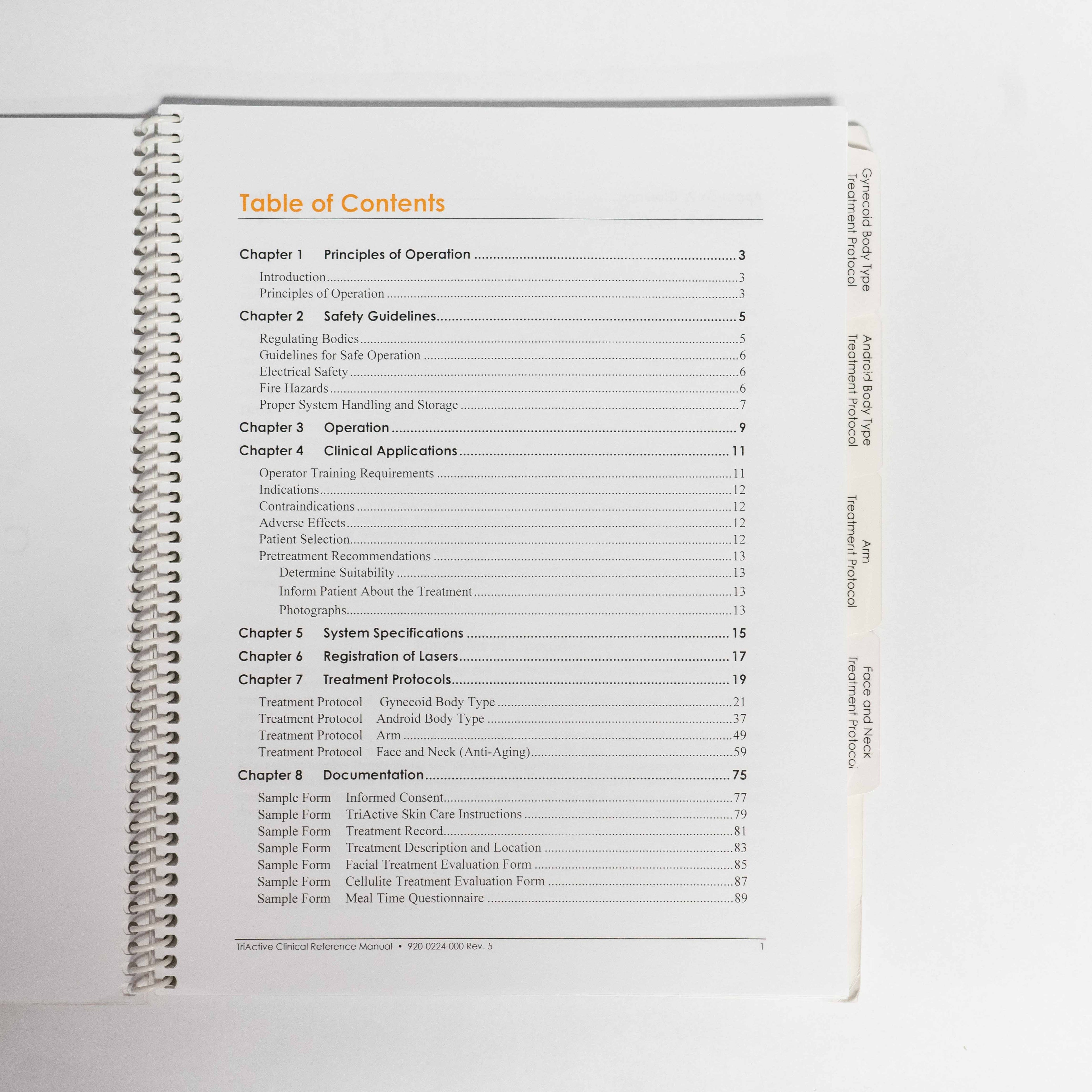 Cynosure 2004 TriActive CLINICAL REFERENCE MANUAL - 920-0224-000 Rev. 5 (94 pg)