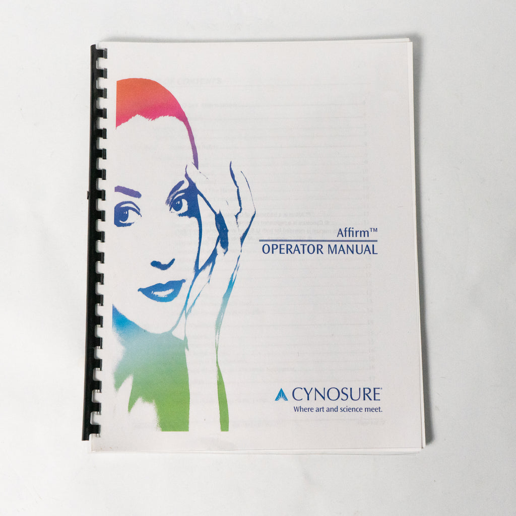 Cynosure AFFIRM Operator & Clinical Reference Manuals * 850-1072-020 920-284-000