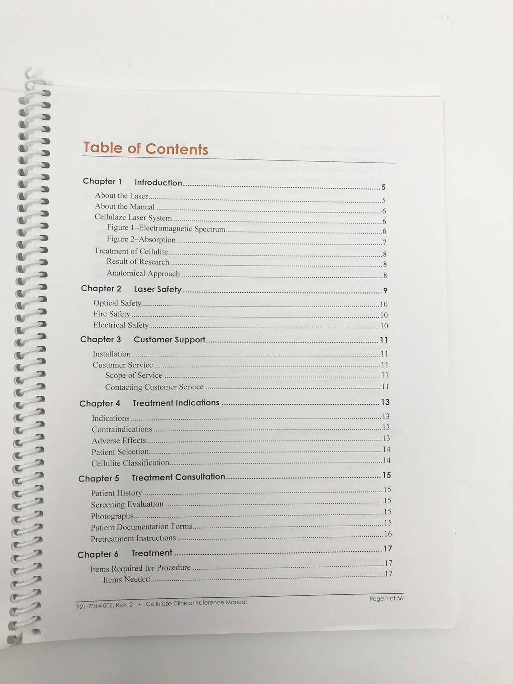 Cynosure Cellulaze Laser Cellulite Reduction Clinical Reference Manual REV 2