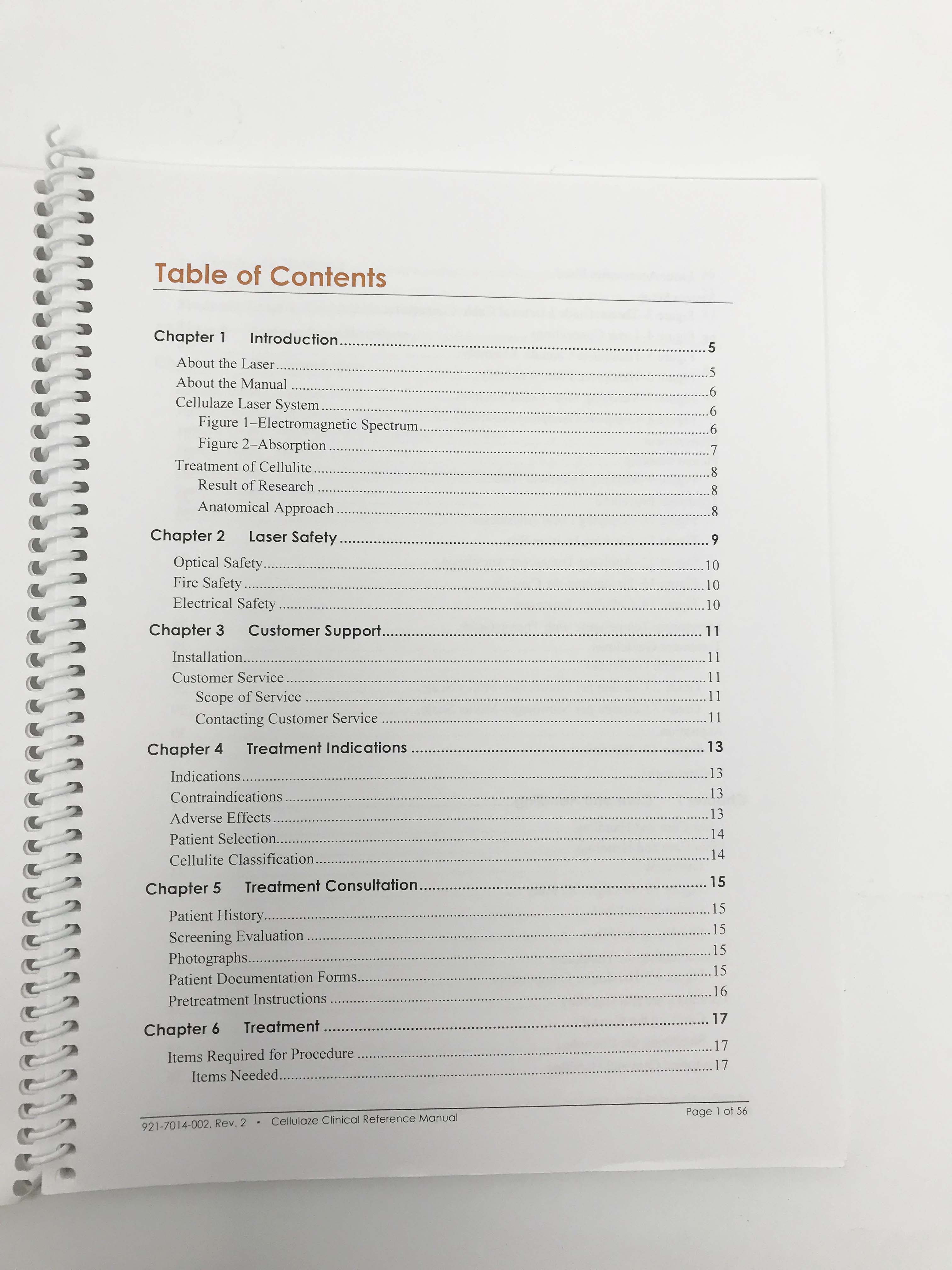 Cynosure Cellulaze Laser Cellulite Reduction Clinical Reference Manual REV 2