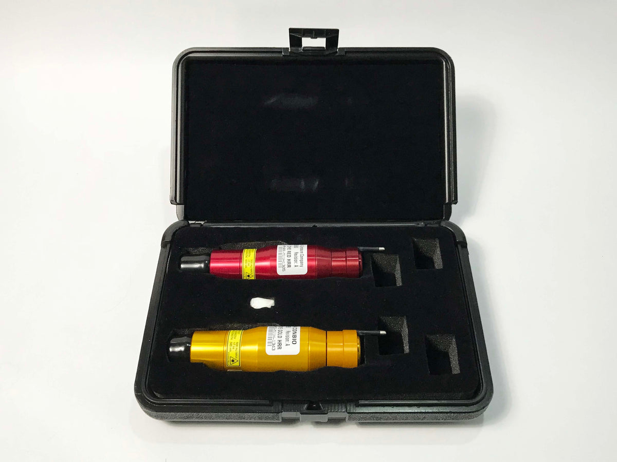 ConBio Medlite Revlite MultiLite Tattoo Removal Dye Handpieces Red/Gold 650 585
