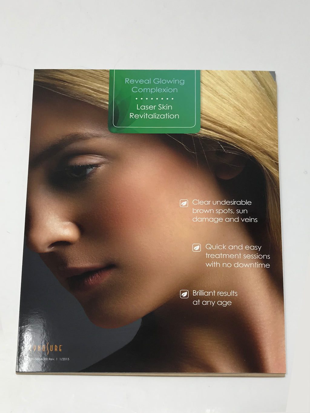 Cynosure Elite Laser Skin Revitalization Patient Marketing Lobby Desk Sign