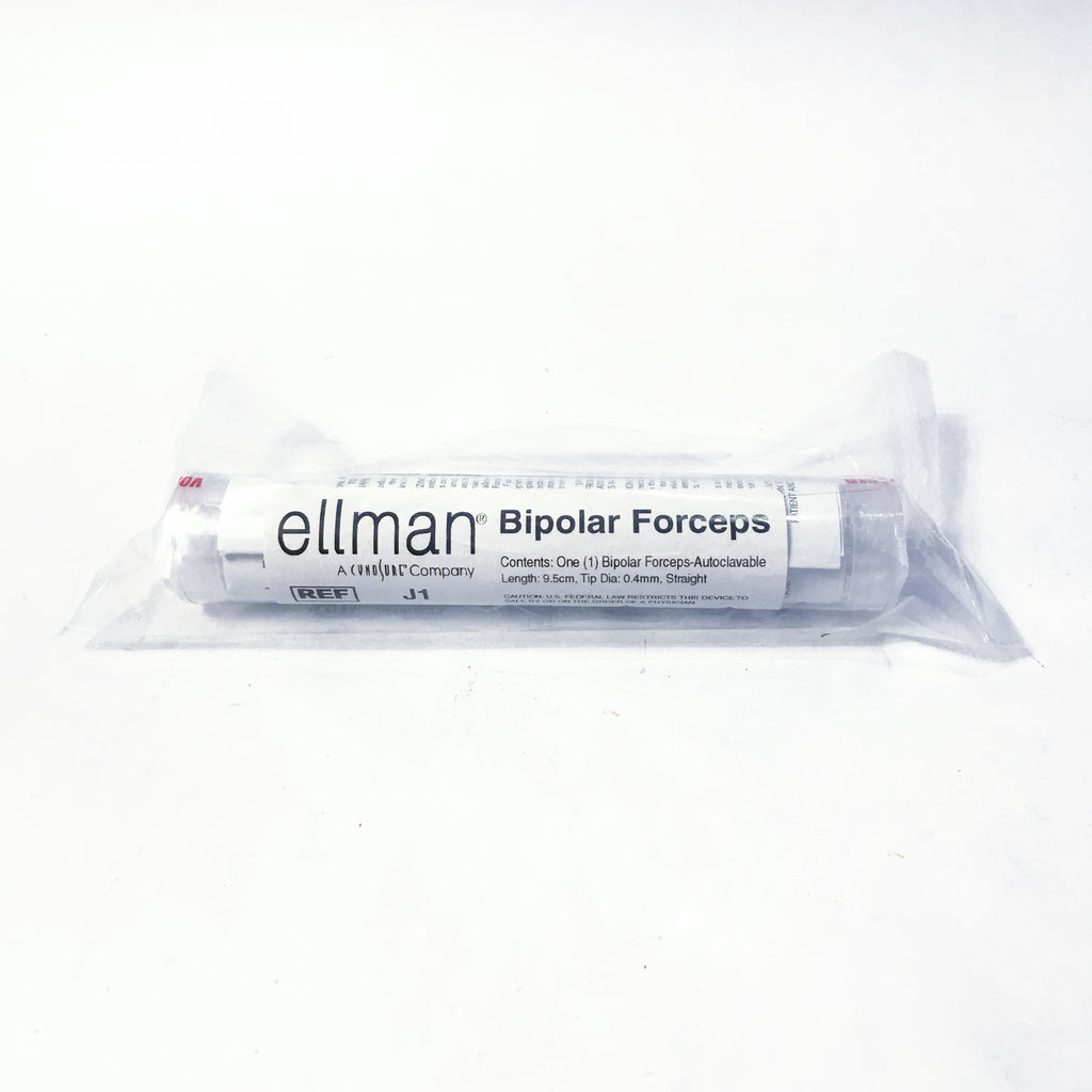 Cynosure Ellman BIPOLAR FORCEPS J1 *SEALED NEW* Stainless Autoclavable Straight