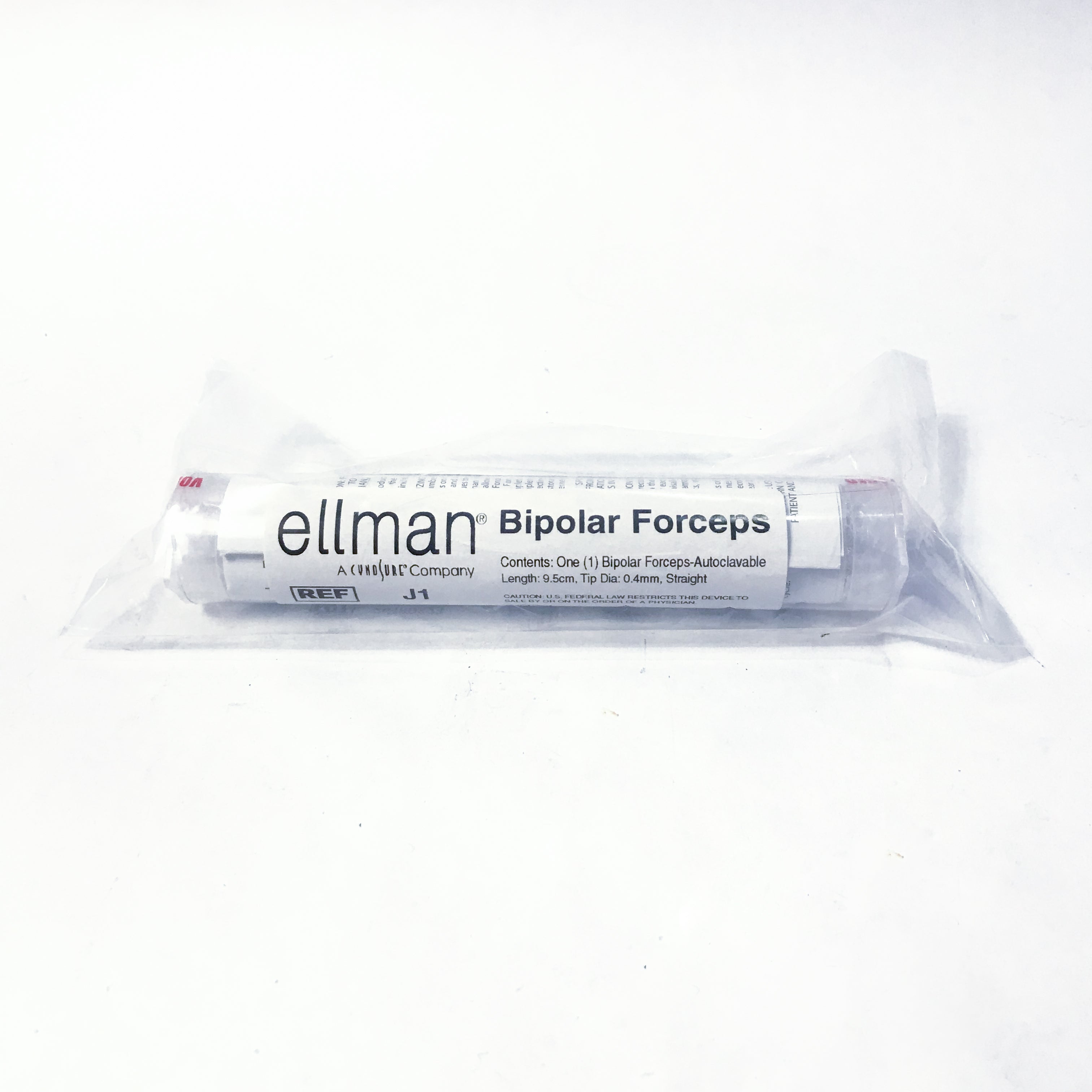Cynosure Ellman BIPOLAR FORCEPS J1 *SEALED NEW* Stainless Autoclavable Straight