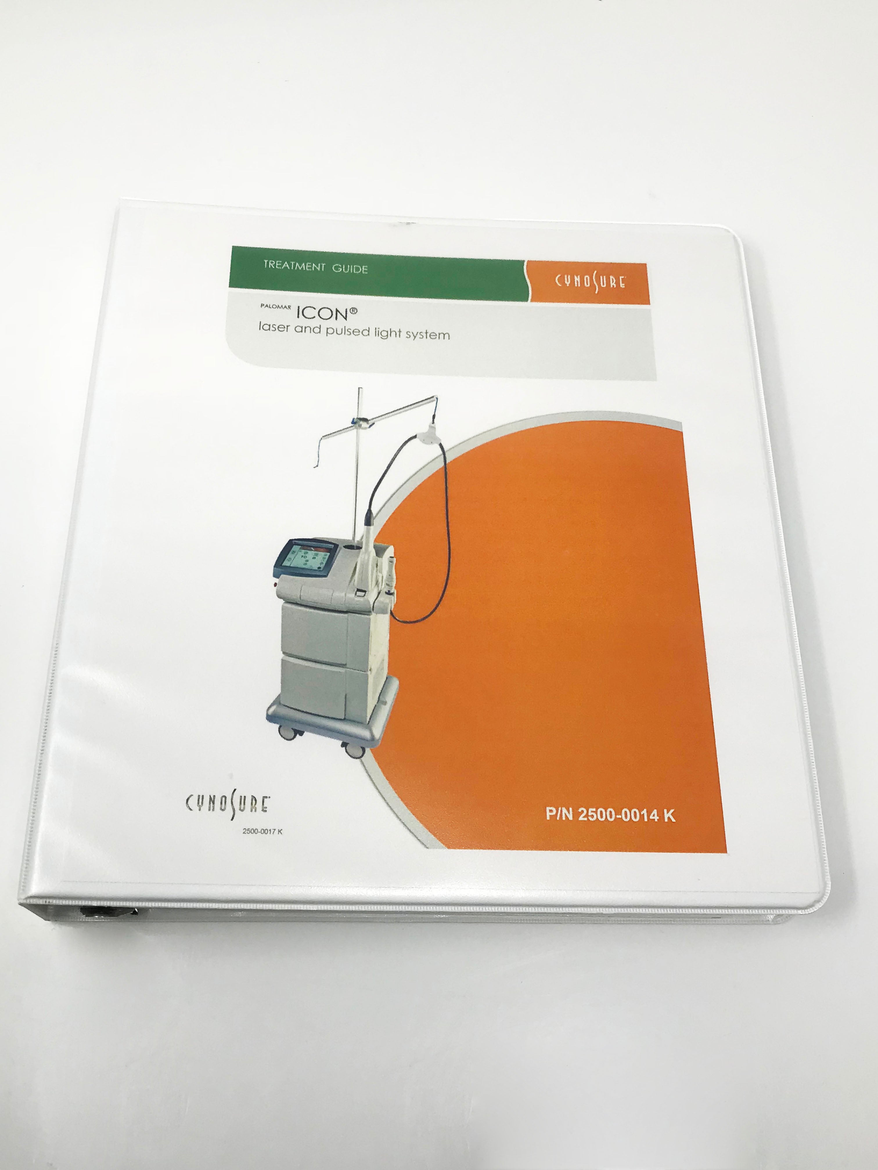 Cynosure Palomar ICON Laser IPL Platform Treatment Guide User Manual ALL HPs