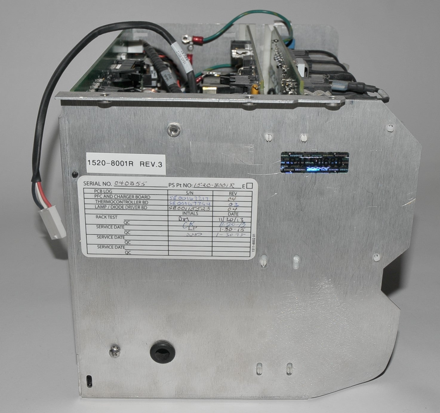 Cynosure Palomar ICON Power Supply 1520-8001R 1536-0007 TP-210-X2 * PARTS AS-IS