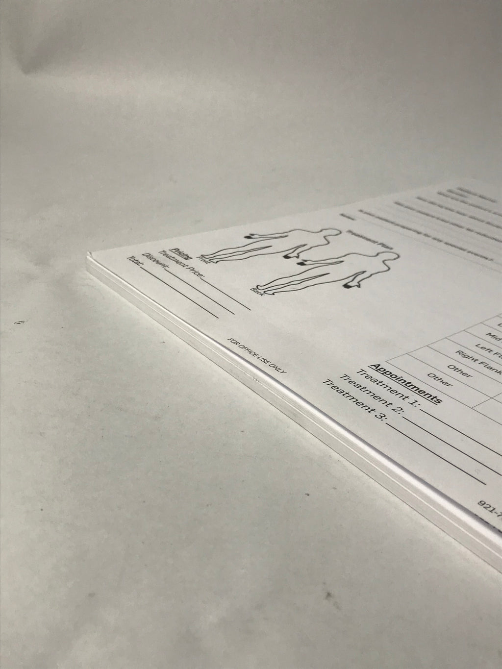 Cynosure SculpSure Laser Treatment Patient Consultation Forms Pad of 54 Sheets