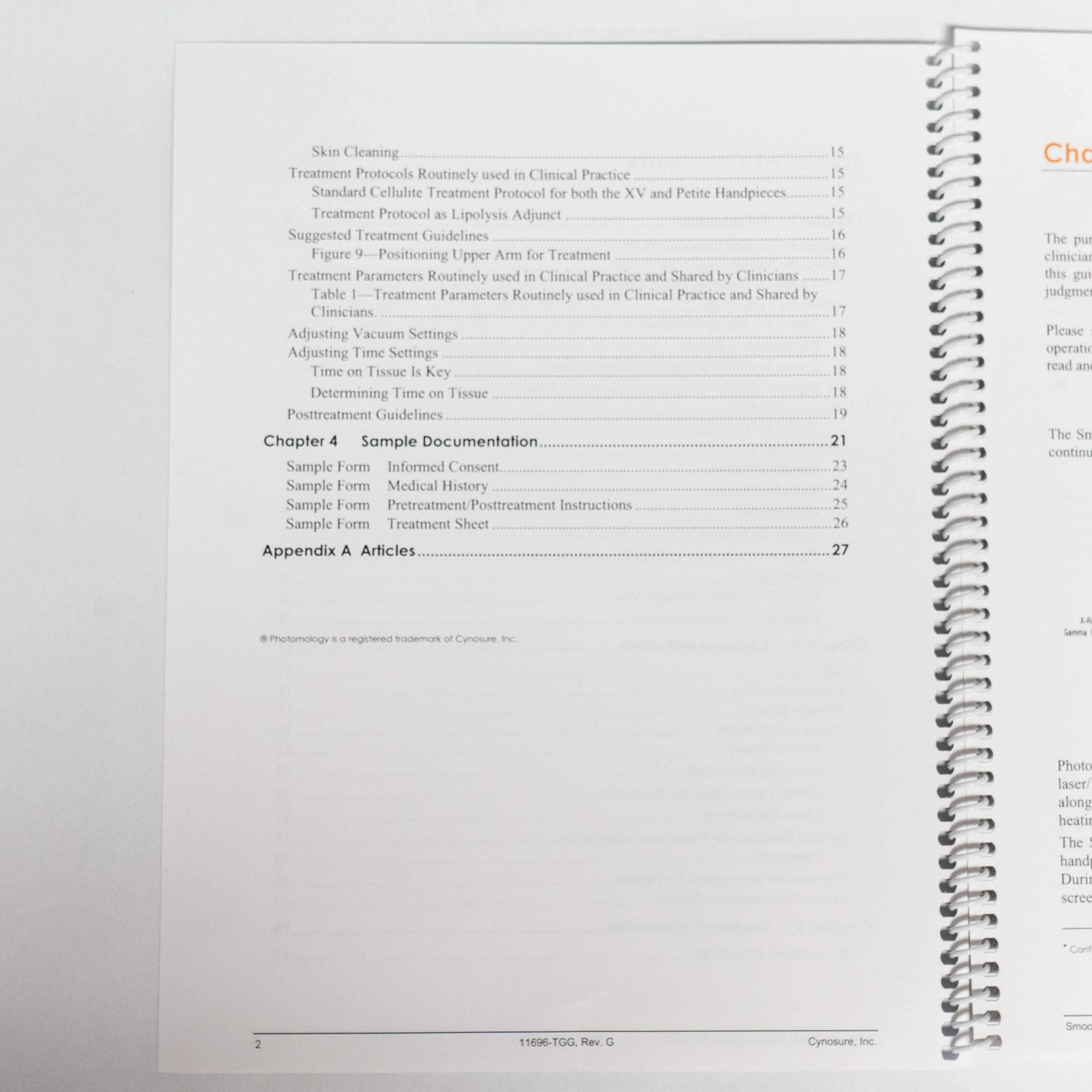 Cynosure SmoothShapes XV 2013 CLINICAL REFERENCE GUIDE - 11696-TTG REV G (28 pg)