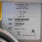 2007 Cynosure Apogee Elite 100-7001-010 Hair Removal Lesion YAG 1064 755 Dual