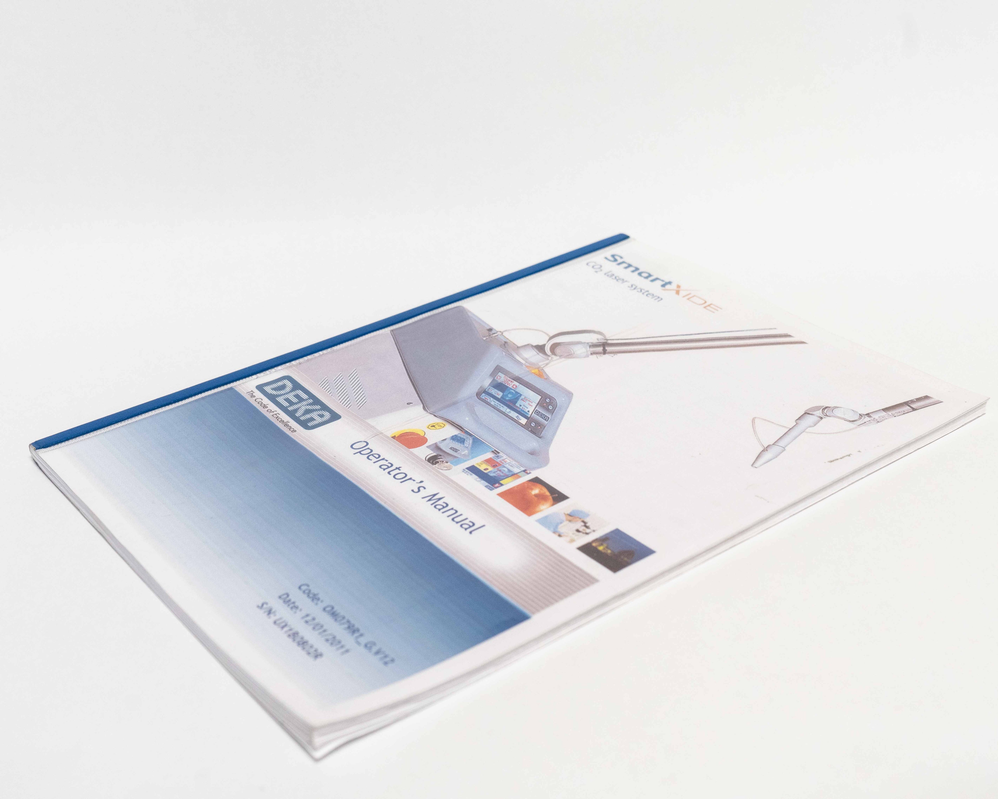 DEKA 2011 SmartXide Co2 Laser System OPERATOR'S MANUAL - UX1B0802R (68 pg)