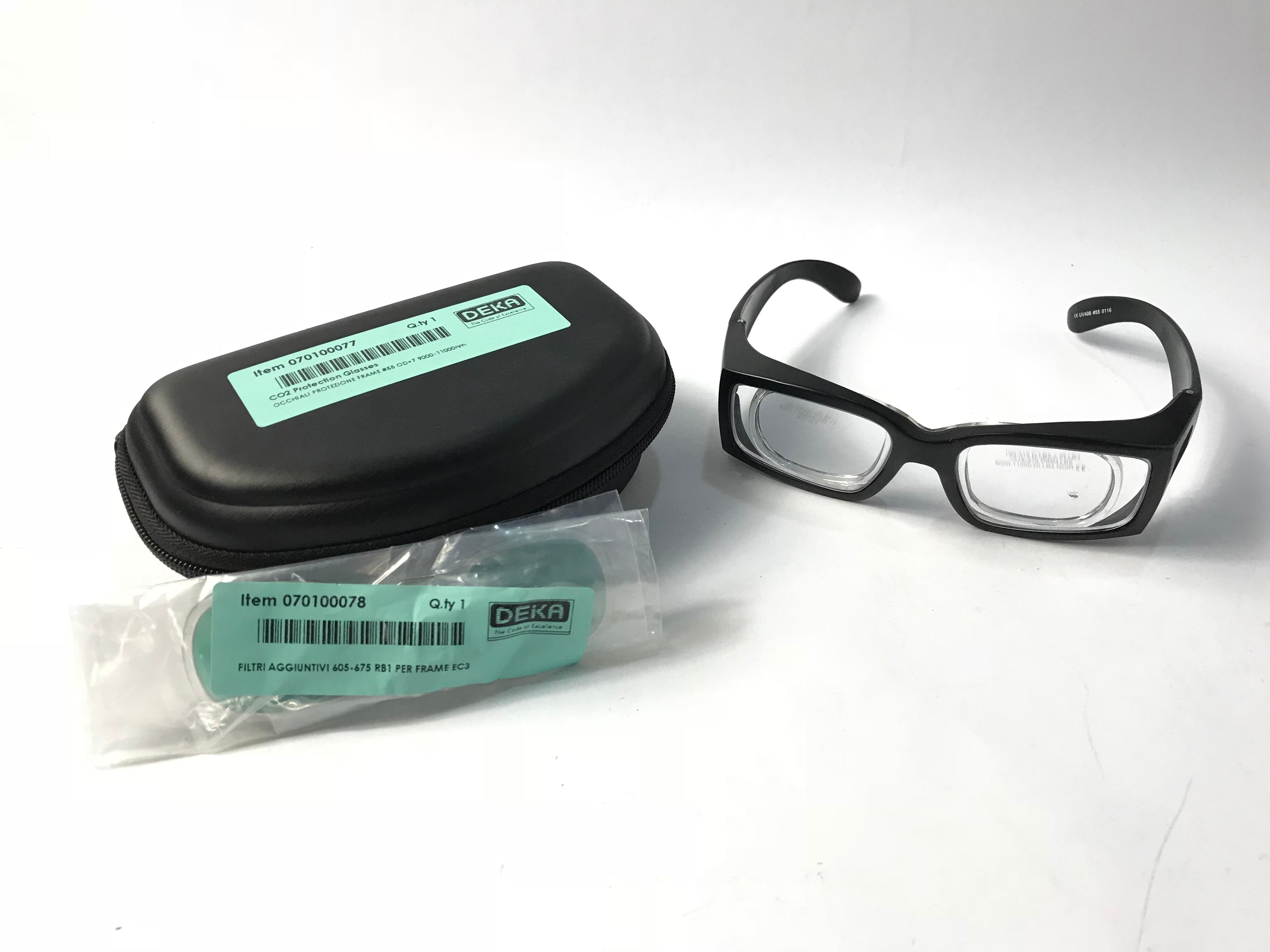 Deka CO2 Laser Safety Glasses 9000-11000 10600 Eye Protection w/ UV-700nm Filter