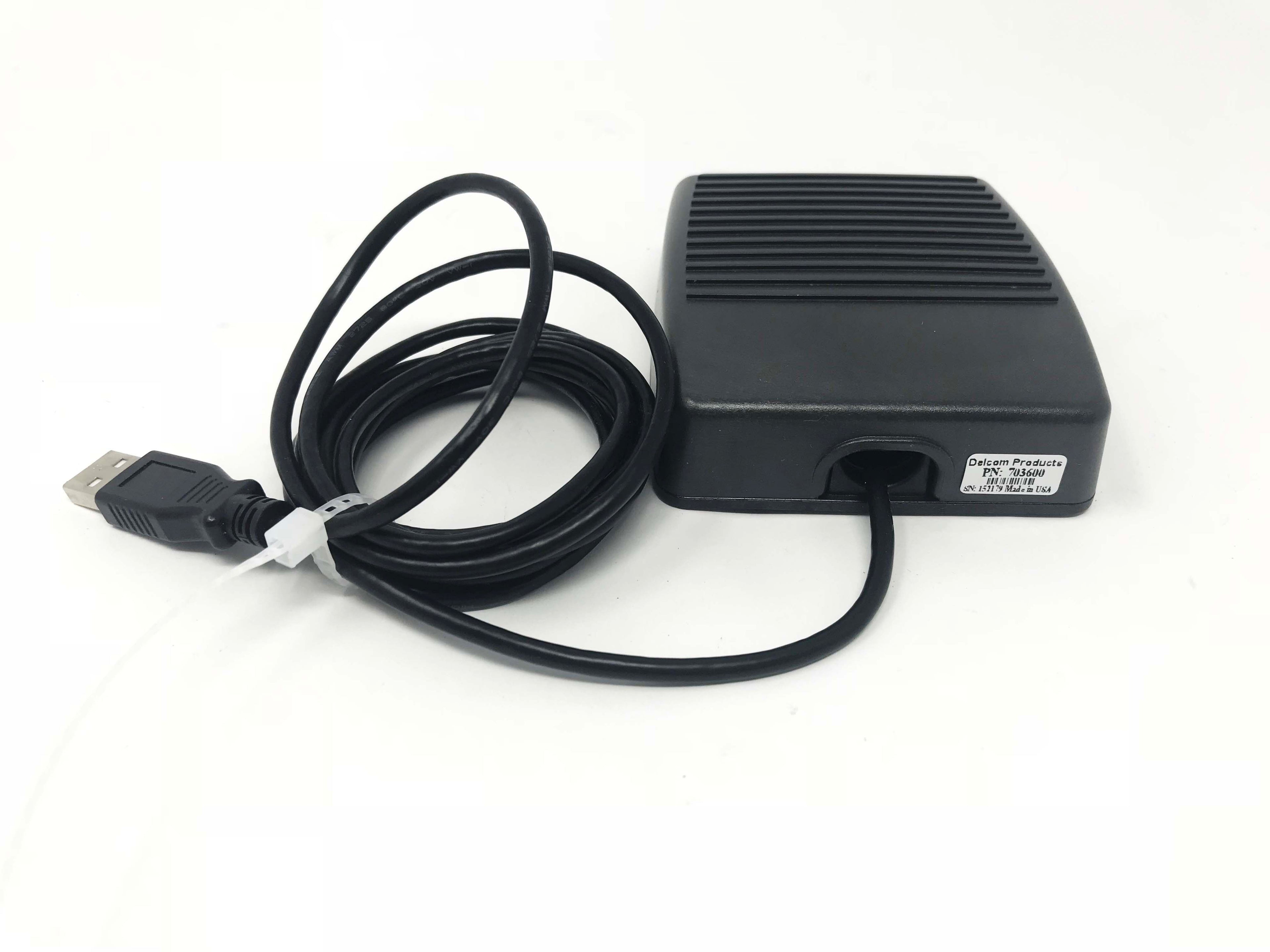 Delcom Electric USB Programmable HID Foot Pedal Footswitch w/ 6' Cable