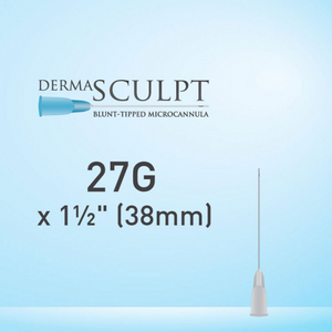 Dermasculpt Facial Filler Blunt Tip Microcannula 27G x 1 1/2" (38mm) EO-B-001