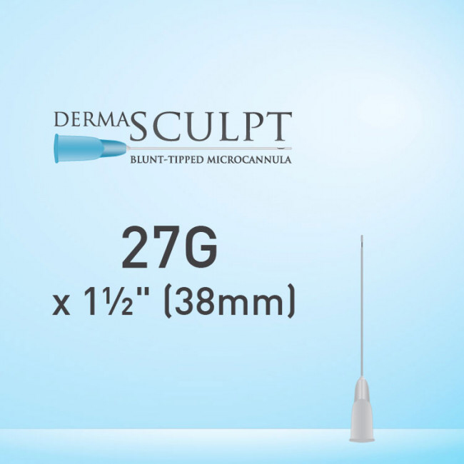 Dermasculpt Facial Filler Blunt Tip Microcannula 27G x 1 1/2" (38mm) EO-B-001