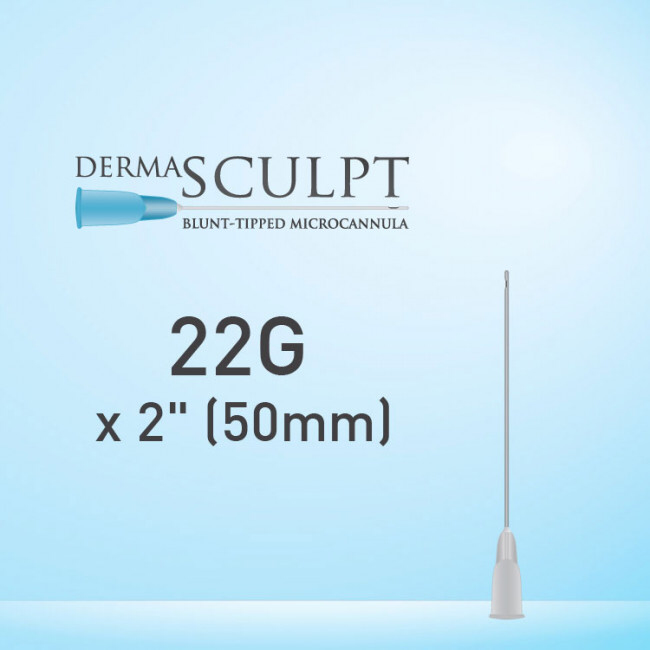 Dermasculpt Filler Injection Blunt Tip MicroCannula 22G x 2” (50mm) EO-B-007