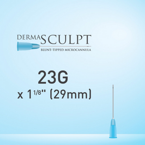 Dermasculpt Filler Injection Blunt Tip Microcannula 23G x 1 1/8 (29mm) EO-B-011