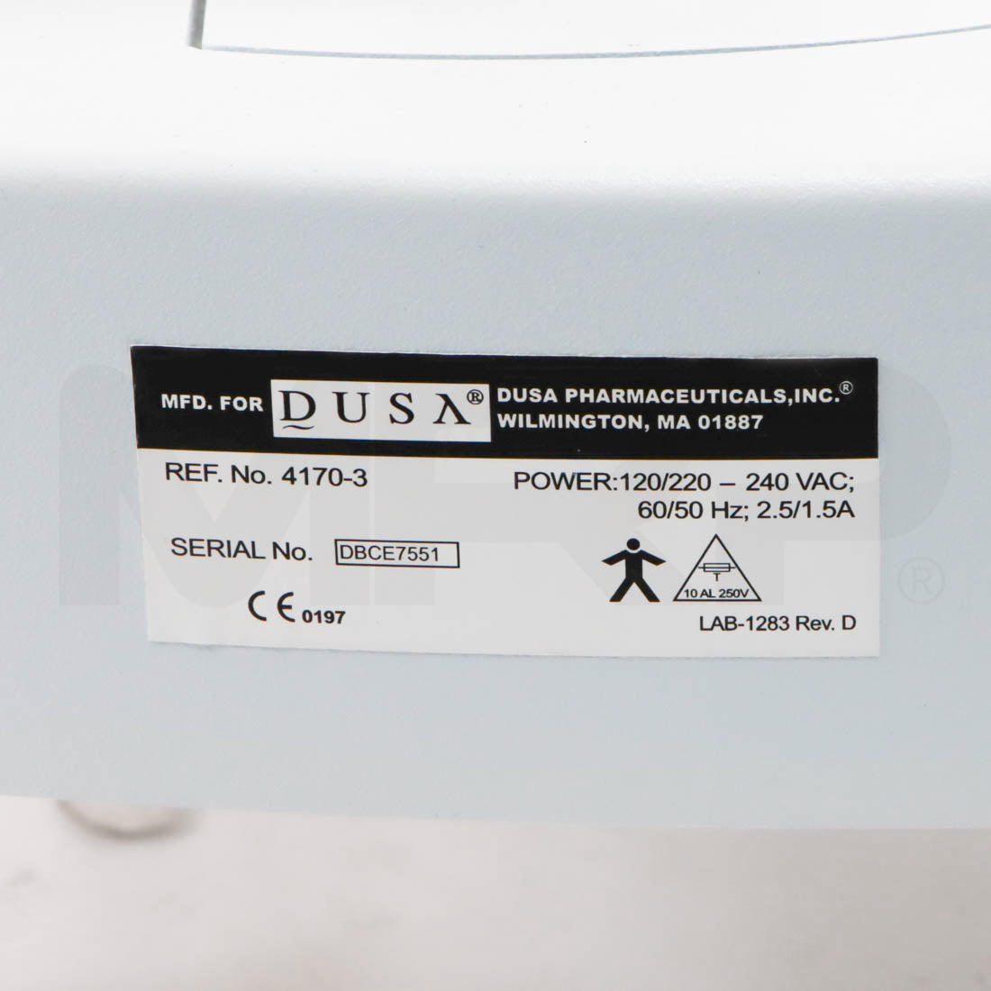 DUSA BLU-U System Base Serial