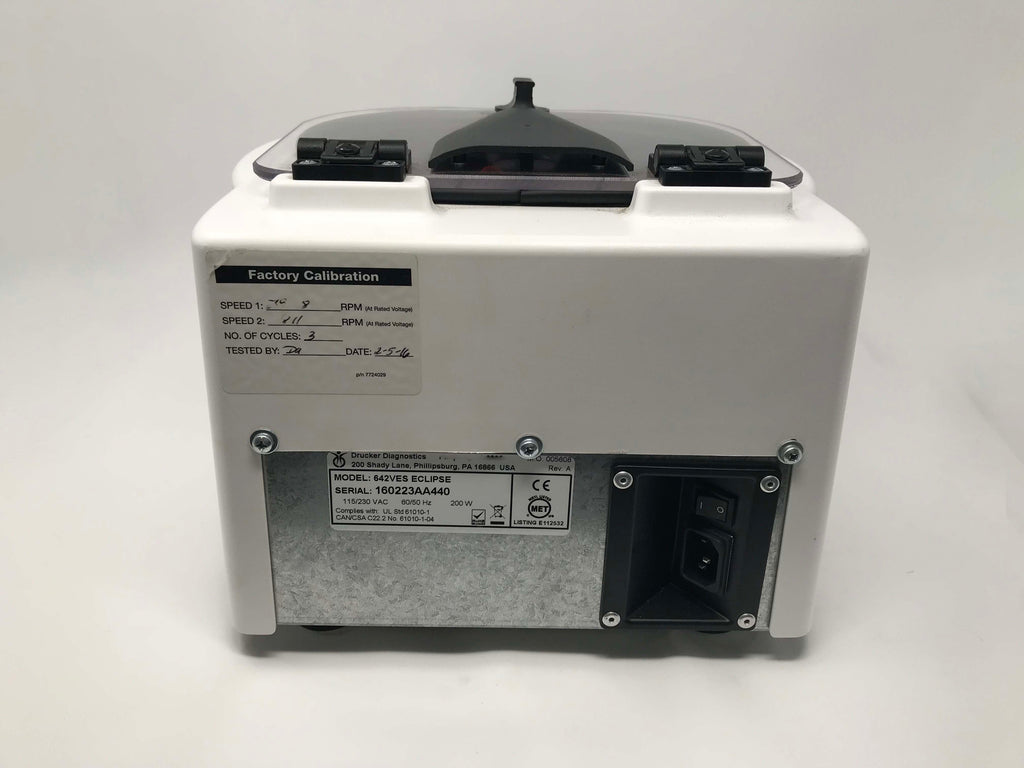 Eclipse Aesthetics PRP Therapy Platelet Rich 6 Place Centrifuge 3900RPM 642VES