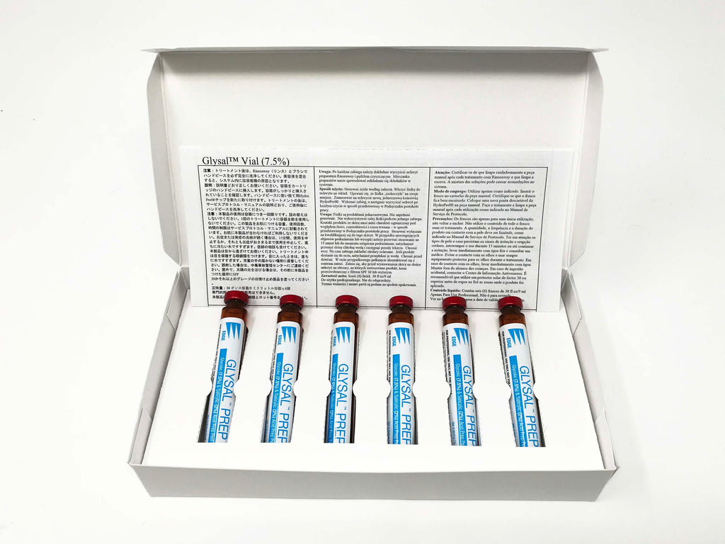 Edge Systems Hydrafacial Glysal Prep Glycolic & Salicylic Acid Serum (6 Vials)