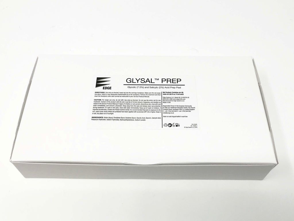 Edge Systems Hydrafacial Glysal Prep Glycolic & Salicylic Acid Serum (6 Vials)