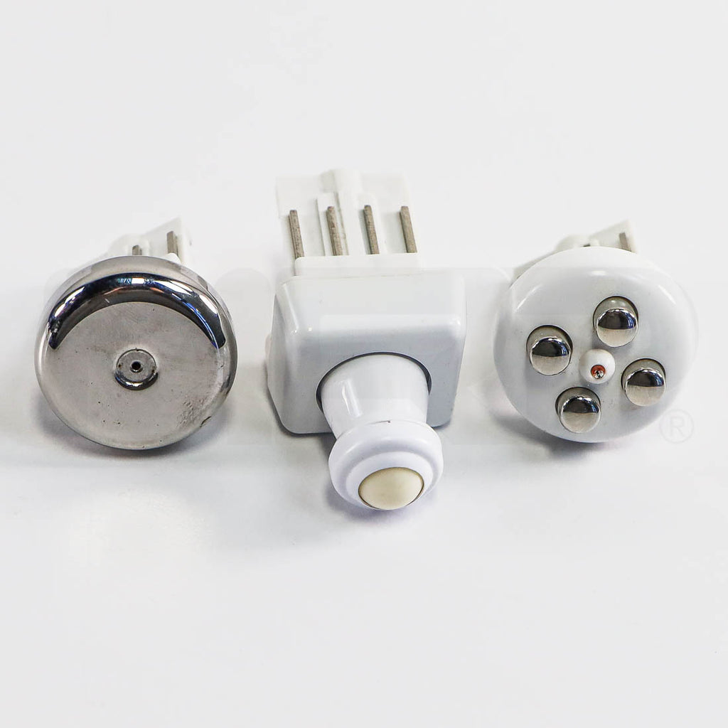 AMP ULTRA+ three interchangeable treatment tips including ultrasound and quadrupolar RF and EMS tips