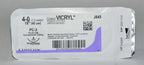 Ethicon 4-0 Coated VICRYL J845 Undyed Braided Conventional Cutting Suture (x12)