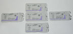 Ethicon 5-0 6-0 Coated VICRYL Sutures J385 J492 Braided Reverse Sutures LOT x5