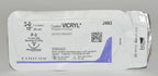 Ethicon 5-0 Coated VICRYL J493 Undyed Braided Reverse Cutting Suture LOT x12Pcs
