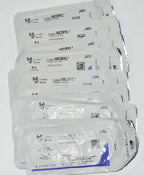 Ethicon 5-0 Coated VICRYL J493 Undyed Braided Reverse Cutting Suture LOT x12Pcs