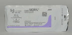 Ethicon 5-0 J844 Coated VICRYL Undyed Braided Conventional Cutting Suture (x18)