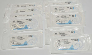 Ethicon PROLENE Mixed Lot 8634 8635 8681 8687 8699 Blue Monofilament 3-0 4-0 5-0